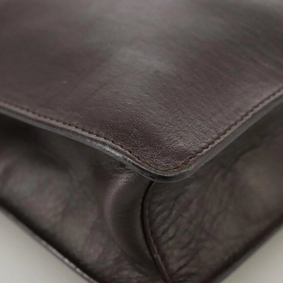 GUCCI Shoulder Bag Nylon Brown Gold Auth bs20545 - Picture 4 of 16